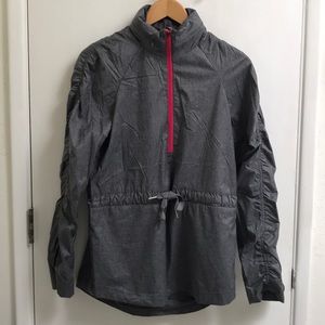 Fabletics gray activewear jacket.